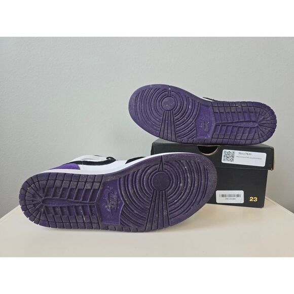 Nike Air Jordan 1 Retro Mid SE Court Purple 852542-105 - Men’s Size 9.5 - Picture 3 of 7